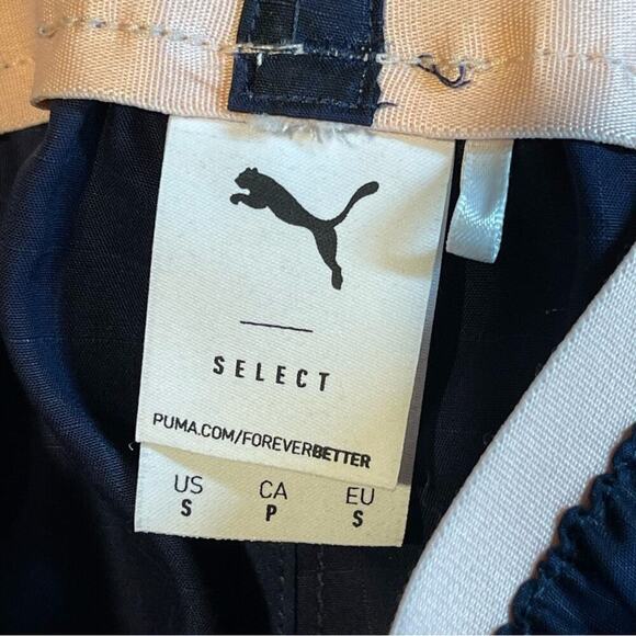 Puma x Dapper Dan Women's Jacquard Athletic Shorts Navy and Pink Size Small - Picture 14 of 15